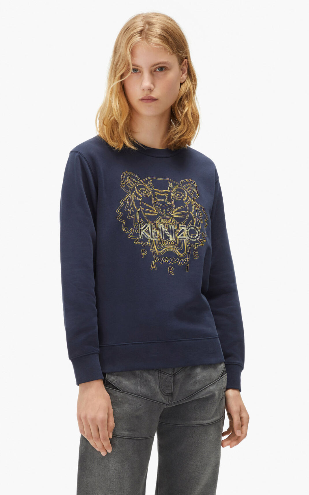 Precio De Sudadera Kenzo Kenzo Mujer Logo Gris Gris